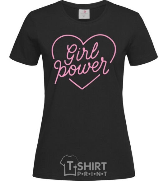 Women's T-shirt Girl power web black фото