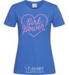 Women's T-shirt Girl power web royal-blue фото