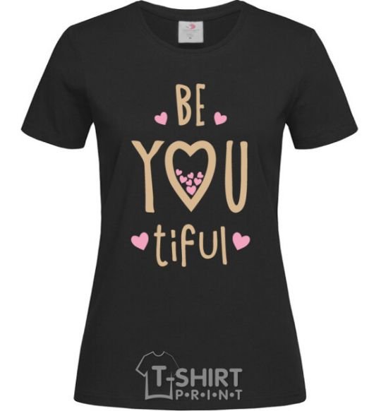 Women's T-shirt Be you black фото