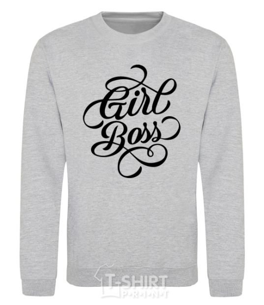 Sweatshirt Girl boss sport-grey фото