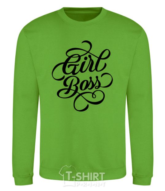 Sweatshirt Girl boss orchid-green фото