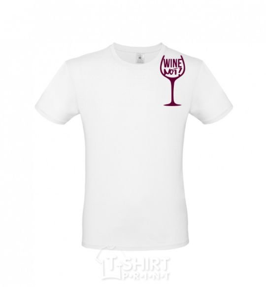 Men's T-Shirt Wine not White фото