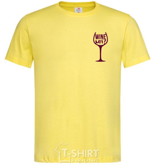 Men's T-Shirt Wine not cornsilk фото