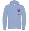 Men`s hoodie Wine not sky-blue фото