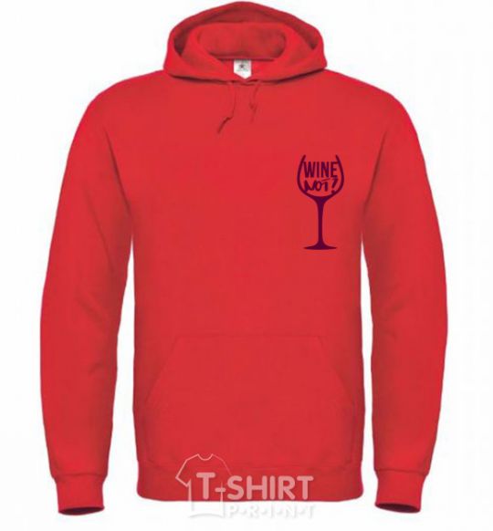 Men`s hoodie Wine not bright-red фото