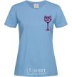 Women's T-shirt Wine not sky-blue фото