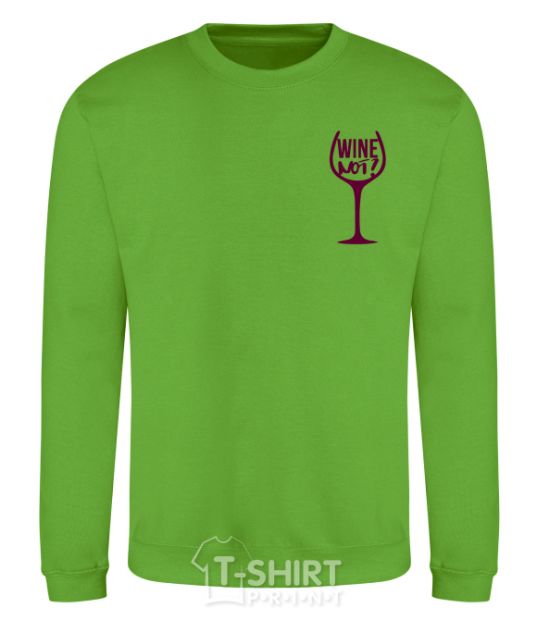 Sweatshirt Wine not orchid-green фото