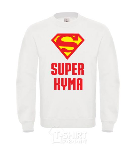 Sweatshirt Super godmother White фото