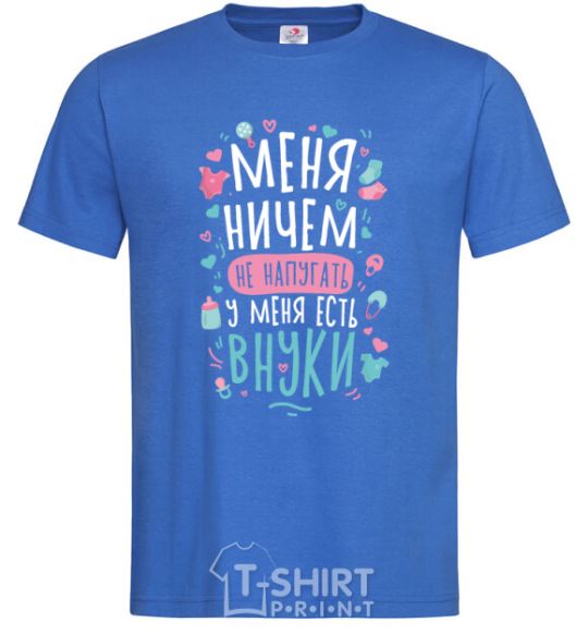 Men's T-Shirt I have grandchildren royal-blue фото