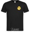 Men's T-Shirt A chicken with a knife black фото