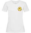 Women's T-shirt A chicken with a knife White фото