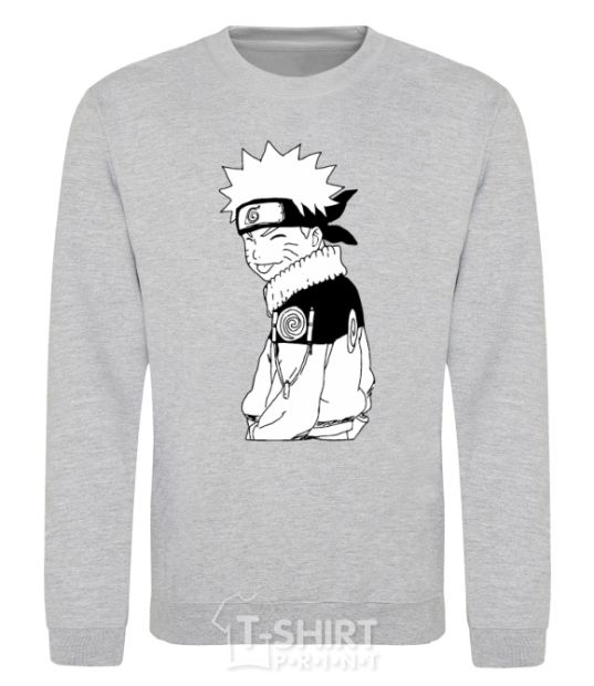 Sweatshirt Naruto with a tongue sport-grey фото