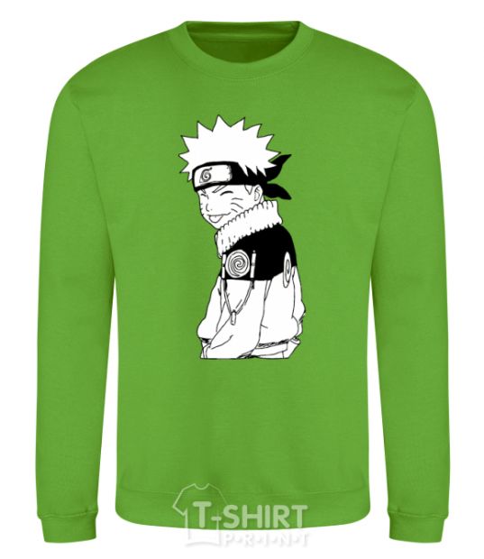 Sweatshirt Naruto with a tongue orchid-green фото