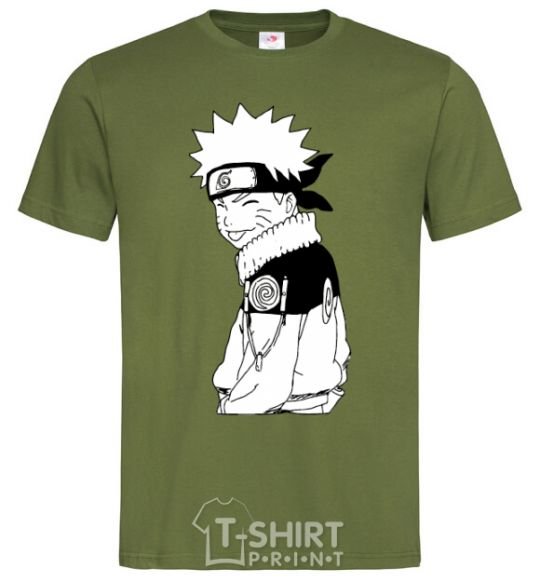 Men's T-Shirt Naruto with a tongue millennial-khaki фото