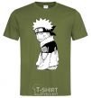 Men's T-Shirt Naruto with a tongue millennial-khaki фото