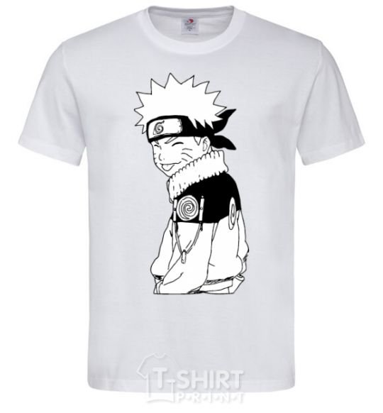 Men's T-Shirt Naruto with a tongue White фото