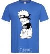 Men's T-Shirt Naruto with a tongue royal-blue фото