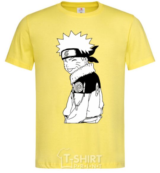 Men's T-Shirt Naruto with a tongue cornsilk фото