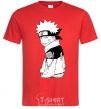 Men's T-Shirt Naruto with a tongue red фото