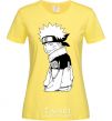 Women's T-shirt Naruto with a tongue cornsilk фото