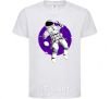 Kids T-shirt An astronaut in round space White фото