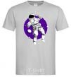 Men's T-Shirt An astronaut in round space grey фото