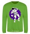 Sweatshirt An astronaut in round space orchid-green фото