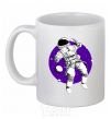 Ceramic mug An astronaut in round space White фото