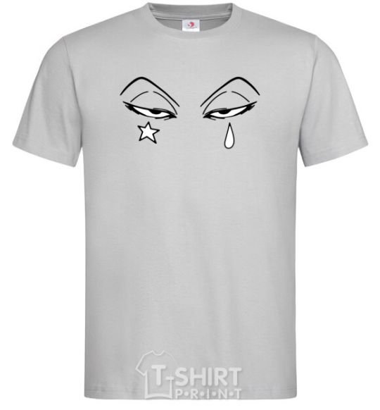 Men's T-Shirt Anime star tear grey фото