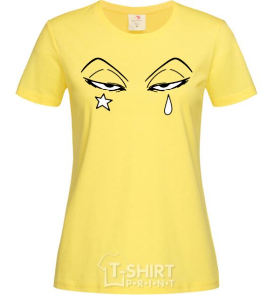 Women's T-shirt Anime star tear cornsilk фото