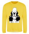 Sweatshirt Anime kiba with a dog yellow фото