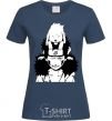 Women's T-shirt Anime kiba with a dog navy-blue фото