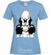 Women's T-shirt Anime kiba with a dog sky-blue фото