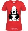 Women's T-shirt Anime kiba with a dog red фото
