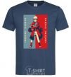 Men's T-Shirt Naruto red and blue navy-blue фото