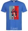 Men's T-Shirt Naruto red and blue royal-blue фото
