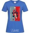 Women's T-shirt Naruto red and blue royal-blue фото