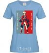 Women's T-shirt Naruto red and blue sky-blue фото
