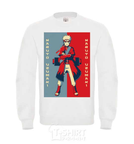 Sweatshirt Naruto red and blue White фото