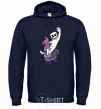 Men`s hoodie Marshmello fortnite navy-blue фото