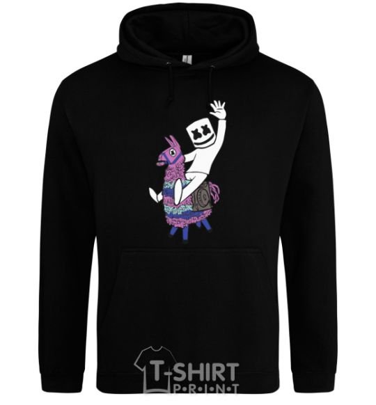 Men`s hoodie Marshmello fortnite black фото