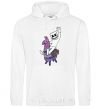 Men`s hoodie Marshmello fortnite White фото