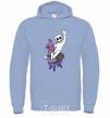 Men`s hoodie Marshmello fortnite sky-blue фото