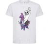 Kids T-shirt Marshmello fortnite White фото