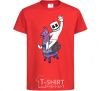 Kids T-shirt Marshmello fortnite red фото