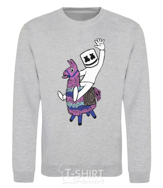 Sweatshirt Marshmello fortnite sport-grey фото