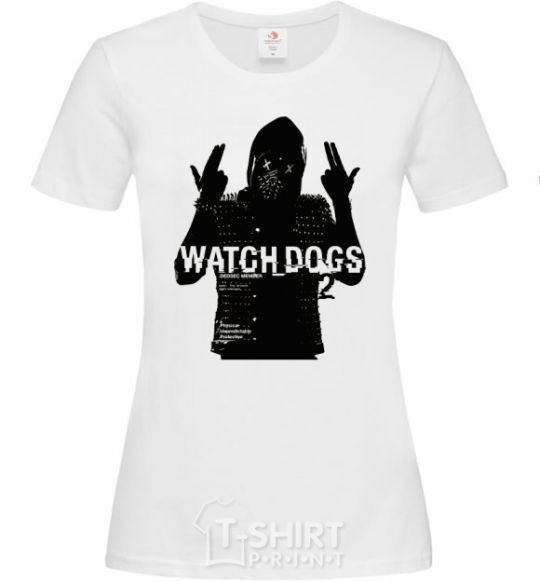 Women's T-shirt Watch Dogs Wrench White фото