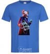 Men's T-Shirt Watch dogs pig royal-blue фото