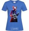 Women's T-shirt Watch dogs pig royal-blue фото