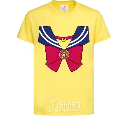 Kids T-shirt Sailor moon bow cornsilk фото